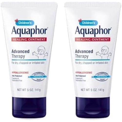 Aquaphor Children's Healing Ointment, Advanced Therapy Skin Protectant, Dry Skin Body Moisturizer, Multi-Purpose Healing Ointment for Kids, For Dry, Cracked Skin & Minor Cuts & Burns, 5 Oz Tube