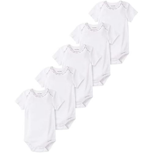 Calvin Klein Organic Baby Essentials 5 Pack Bodysuits