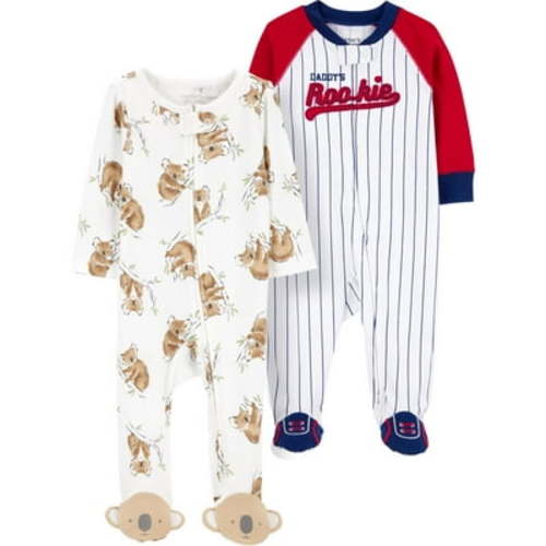 Carter's Child of Mine Baby Boy Sleep 'n Play, 2-Pack, Sizes Preemie-6/9 Months