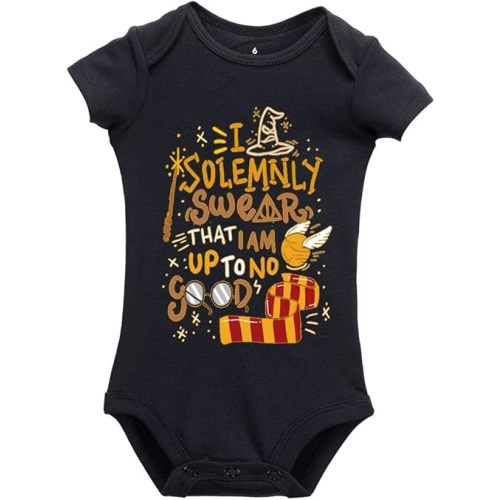 Letter Print Universal Short Sleeve Bodysuits