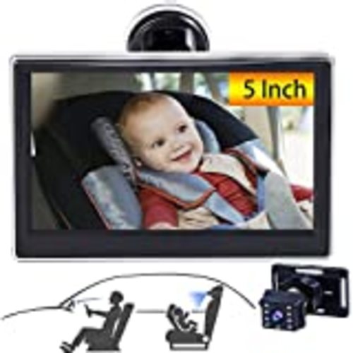 Amazon.com: Shynerk Baby Car Mirror, 4.3'' HD Night Vision Function Car Mirror Display, Safety Car Seat Mirror Camera Monitored Mirror with Wide Crystal Clear View, Aimed at Baby, Easily Observe the Baby’s Move : Baby