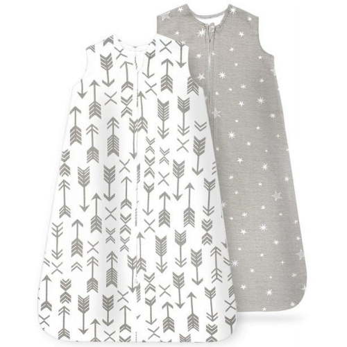 Unisex Newborn Wearable Sleeper, Baby Sleep Sack 3-6 Months, 2-Way Zipper, 0.5 Tog Breathable Cotton