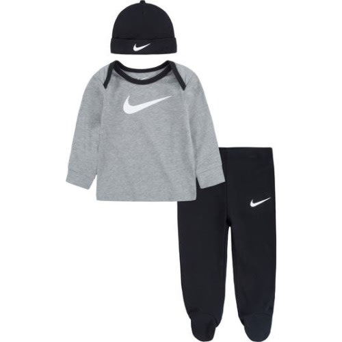 Nike 3-Piece Swoosh Shirt, Footie Pants & Beanie Set | Nordstromrack