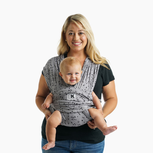 Baby K'Tan Print Baby Wrap Carrier - Sweetheart Grey, Small