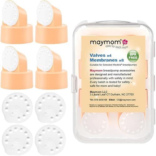 Maymom Replacement Valve and Membrane Compatible with Medela Breastpumps (Swing, Lactina, Pump in Style) Part #87089; Replaces Medela Valve and Medela Membrane;