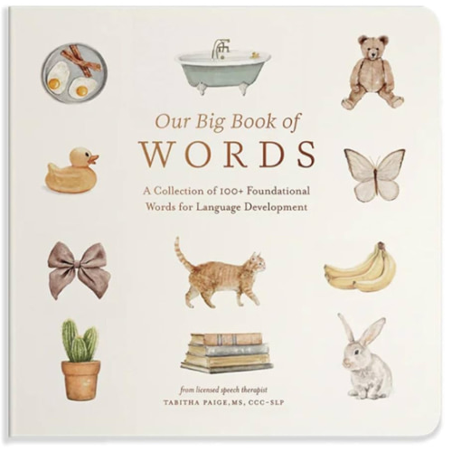 Our Big Book of First Words: A Collection of 100+ Foundational Words for Language Development (Tabitha Paige Children's Book Series)