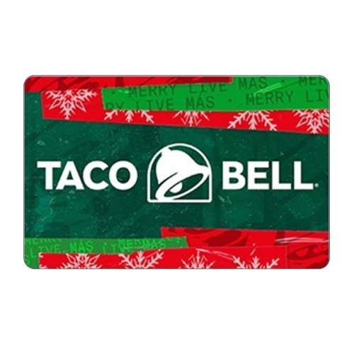 Taco Bell Holiday $25 Holiday Theme eGift Card