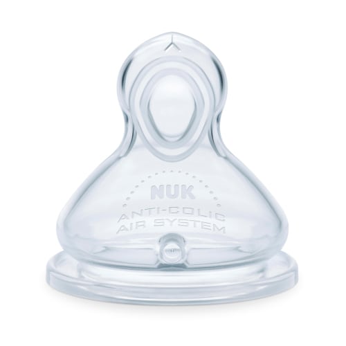 NUK Smooth Flow Anti-Colic Nipples, Size 2 (6+ months), 2-Pack