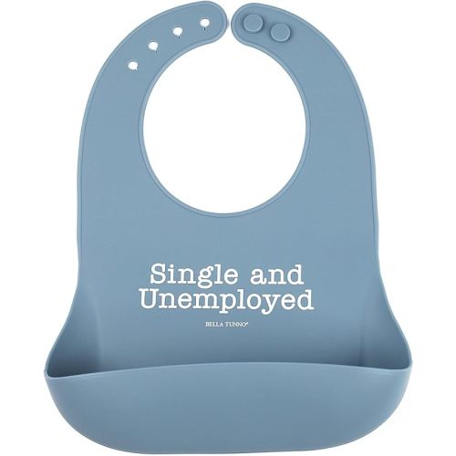 Bella Tunno Wonder Bib – Silicone Baby Bib for Girls & Boys, Non-toxic BPA Free Soft Silicone Bib, Waterproof, Easy to Clean - Single and Unemployed
