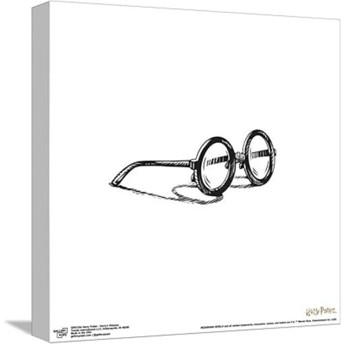 Trends International Gallery Pops Harry Potter - Harry's Glasses Canvas Wall Art, Unframed Version, 12" x 12" Gallery Pops Canvas Wall Art