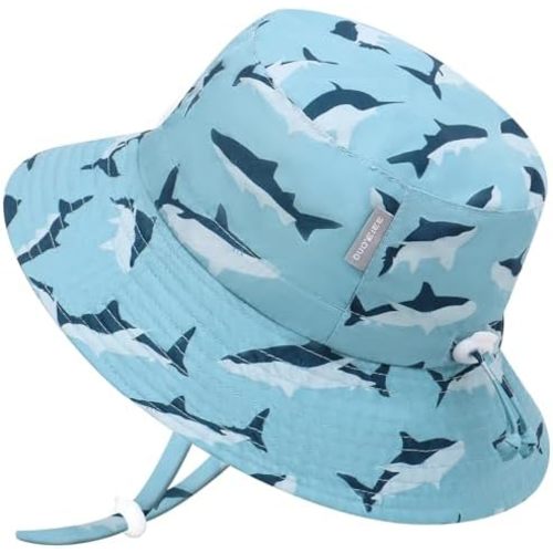 UPF 50+ Baby Sun Hat Baby Bucket Hat with Strings Summer Sun Protection Infant Sun Hat Toddler Beach Hat for Kid