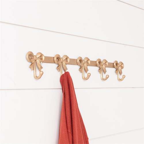Gold Bow Hook Rack