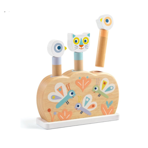 DJECO BabyPopi Wooden Pop Up Toy
