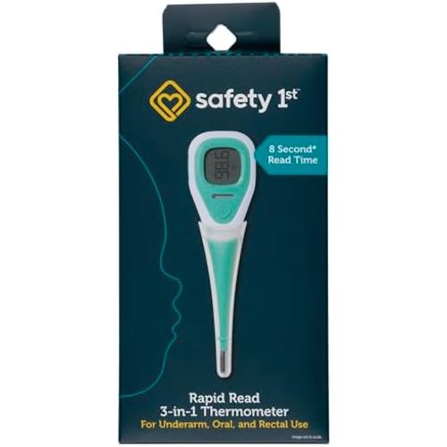 Safety 1st Rapid Read 3-In-1 Thermometer, Aqua, One Size