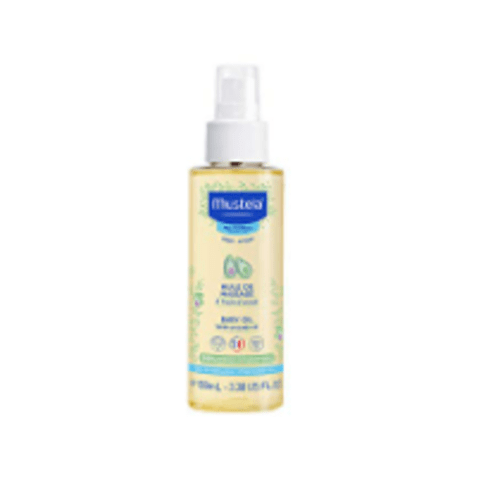 Mustela Baby Oil - Moisturizing Oil for Massage - with Natural Avocado, Pomegranate & Sunflower Oil - 3.38 fl. Oz