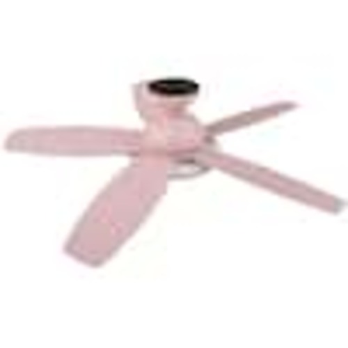 Merra 42 in. Modern Pastel Pink Light Oak Low Profile Flush Mount Standard Ceiling Fan with Integrated LED Light and Remote CFN-42MD-PK-BNHD-1