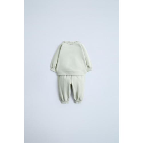 SWEATSHIRT AND JOGGER PANTS MATCHING SET - Light beige | ZARA United States