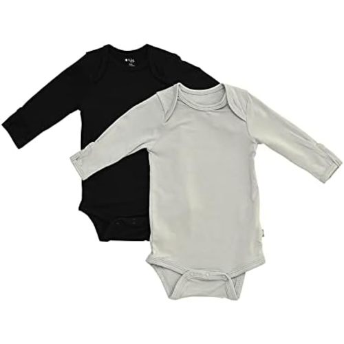 KYTE BABY Rayon made from Bamboo Long Sleeve Baby Bodysuits, 2-Pack