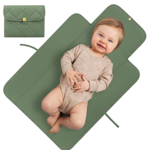 Beautiful Padded Changing Pad - Portable, Soft and Easy to Clean Diaper Changing Mat for Babies - The Perfect Lightweight & Foldable Pad for Traveling