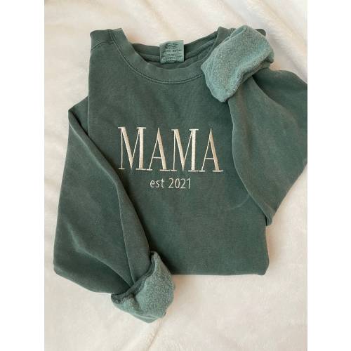 MAMA Embroidered Adult Sweatshirt // Mother’s Day Gift