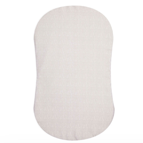 HALO - BassiNest Fitted Sheet 100% Cotton | Herringbone - cream ,