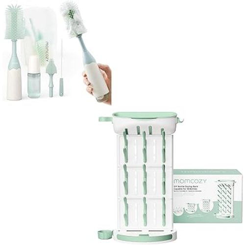 Momcozy Bottle Brush Kit & Momcozy DIY Larger Bottle Drying Rack