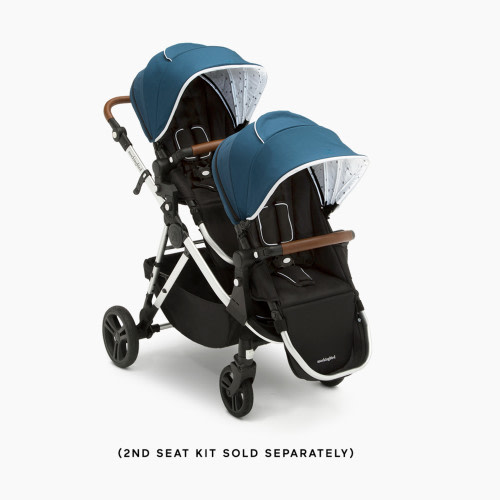Mockingbird Single-to-Double Stroller - Penny Handlebar, Sea / Watercolor Canopy 2.0