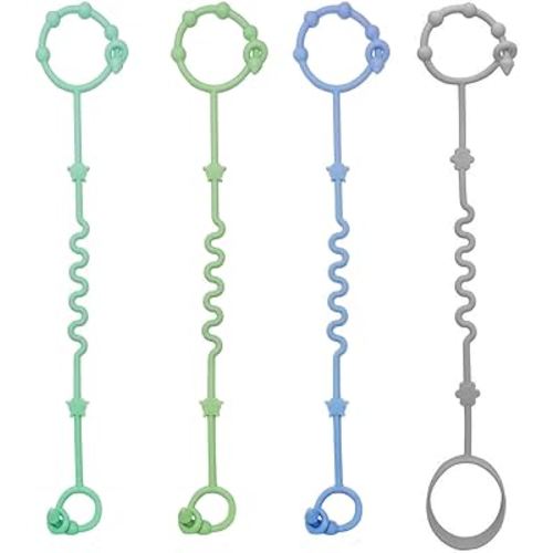 RTMOK Toy Straps for Baby,RTMOK Silicone Setpacifier Clip,Applies to Car Seat Toy,Teether Toy,High Chair,Stroller Accessories,Baby Toy Clips,Cribs,Rocking Chair