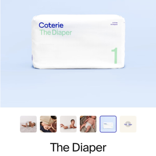 The Diaper - Size 1 | Coterie Month’s Supply