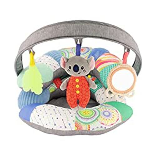 Amazon.com: Infantino 3-in-1 Tummy Time, Sit Support & Mini Gym - Removable Toy Arch - Musical Koala Pal, Soothing Leaf Teether & Peek-and-See Mirror - for Babies, 0M+ : Baby