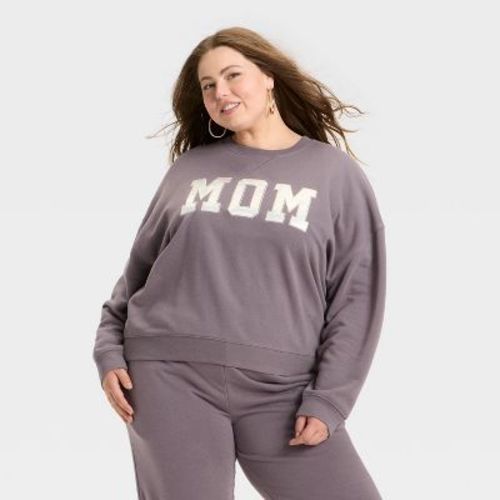 Women's Mother's Day "mom" Graphic Sweatshirt - Charcoal Xxl