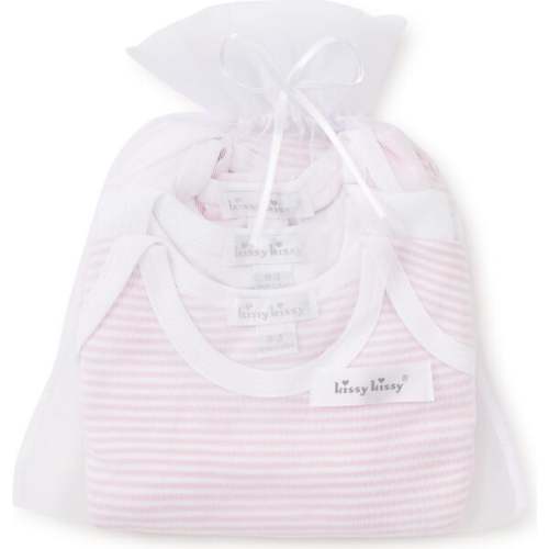 3pc Striped Onesie Set, Pink - Kissy Kissy | Maisonette