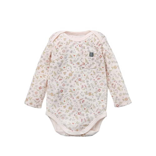 Modern Moments by Gerber Baby Neutral Organic Long Sleeve Bodysuit, 0/3 Months - 24 Months