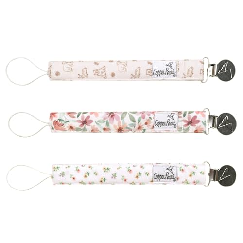 Copper Pearl Pacifier Clip - Natalie