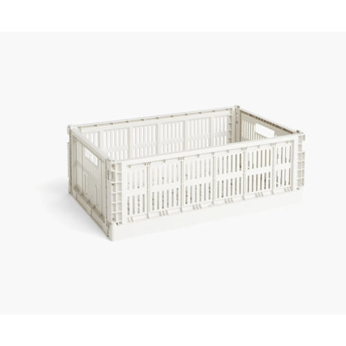 HAY Colour Crate, Recycled Plastic, Diaper Caddy | Large, Off-White