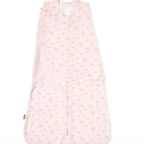 Pink Floral Cotton Swaddle Newborn | HALO