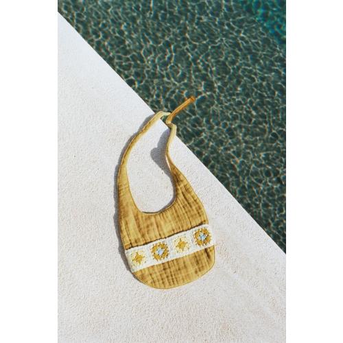 TEXTURED CROCHET BIB - Mustard | ZARA United States