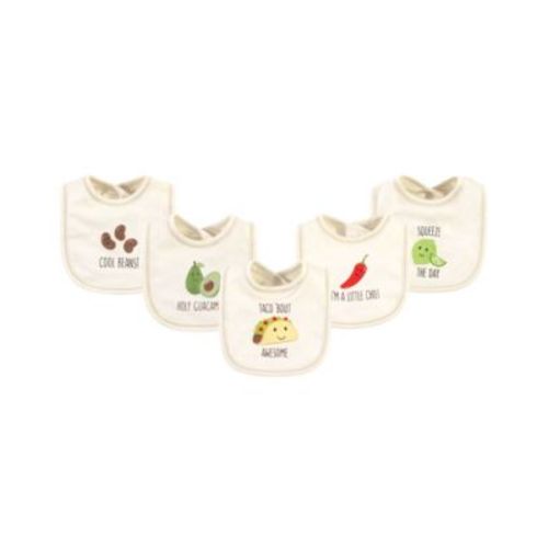 Unisex Natural Cotton Dribble Bibs
