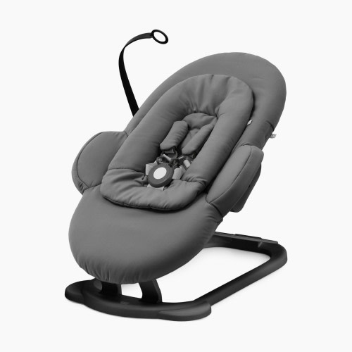 Stokke Steps Bouncer - Herringbone Grey / Black Chassis