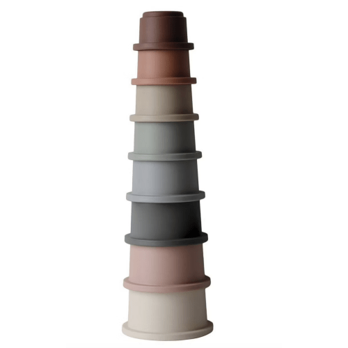 Mushie Bath Toys Stacking Cups - Original