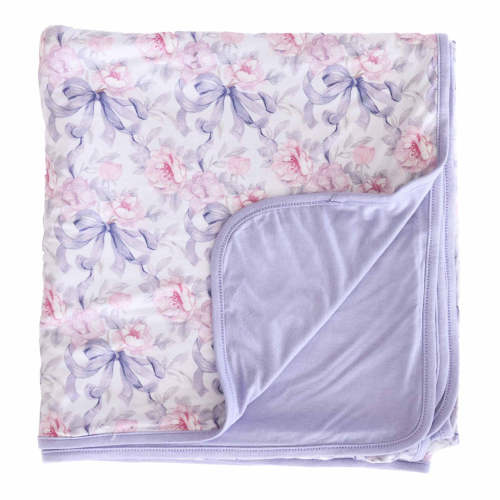 Leighton's Lavender Double Sided Bamboo Blanket