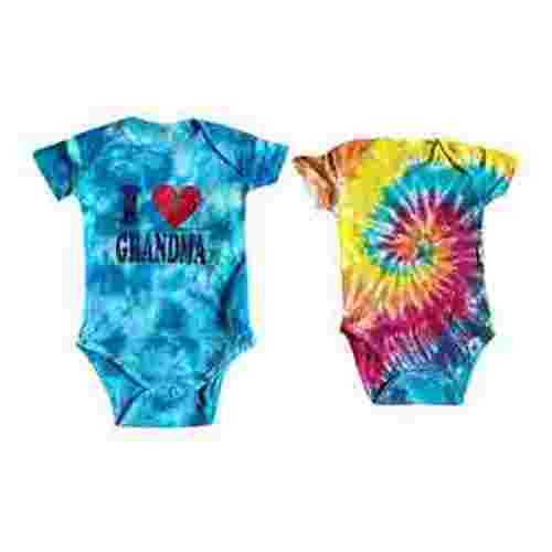 Just Love Boys Bodysuits (Pack of 2) 1901 (Boys 0-3 Months, Grandma and Tie Dye)