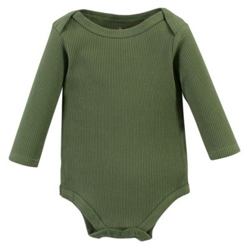 Hudson Baby Cotton Long-Sleeve Bodysuits, Hedgehog, 3-6 Months