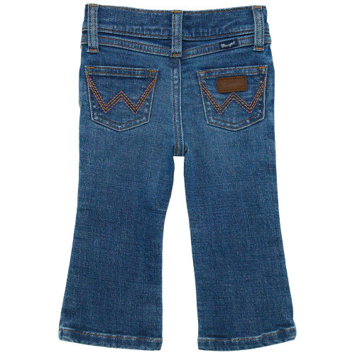 Wrangler Infant Girls' Dark Wash Bootcut Denim Jeans