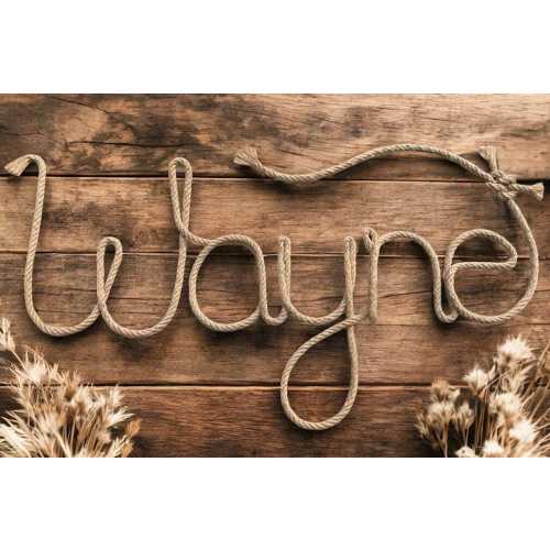 Custom Rope Name Decor Sign