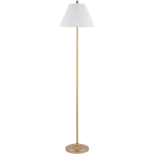Safavieh Lighting Collection Hallie Contemporary Gold 68-inch Floor Lamp (LED Bulb Included)