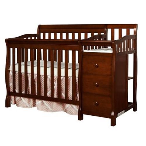 Dream On Me Jayden 4-in-1 Mini Convertible Crib And Changer - Dark Gray