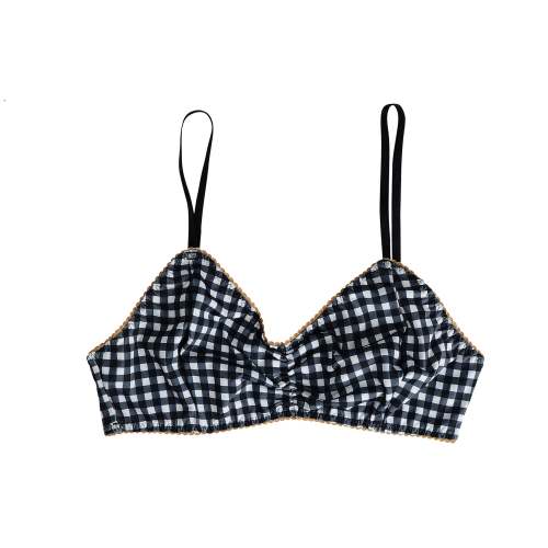 POCKETED Black straps PAU Bralette