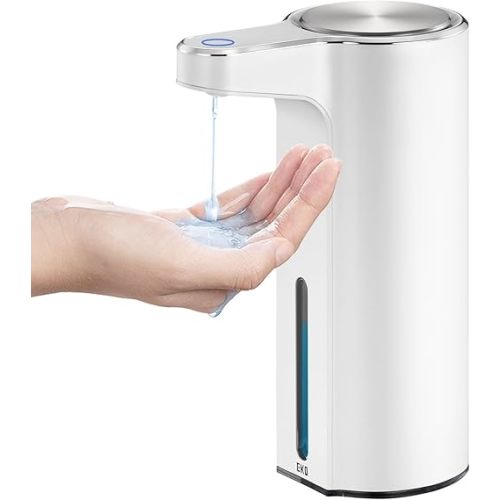 EKO Automatic Soap Dispenser for Bathroom and Kitchen, 9 fl oz (White)