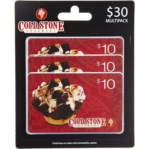 Amazon.com: Cold Stone Creamery Gift Cards, Multipack of 3 - $10 : Gift Cards